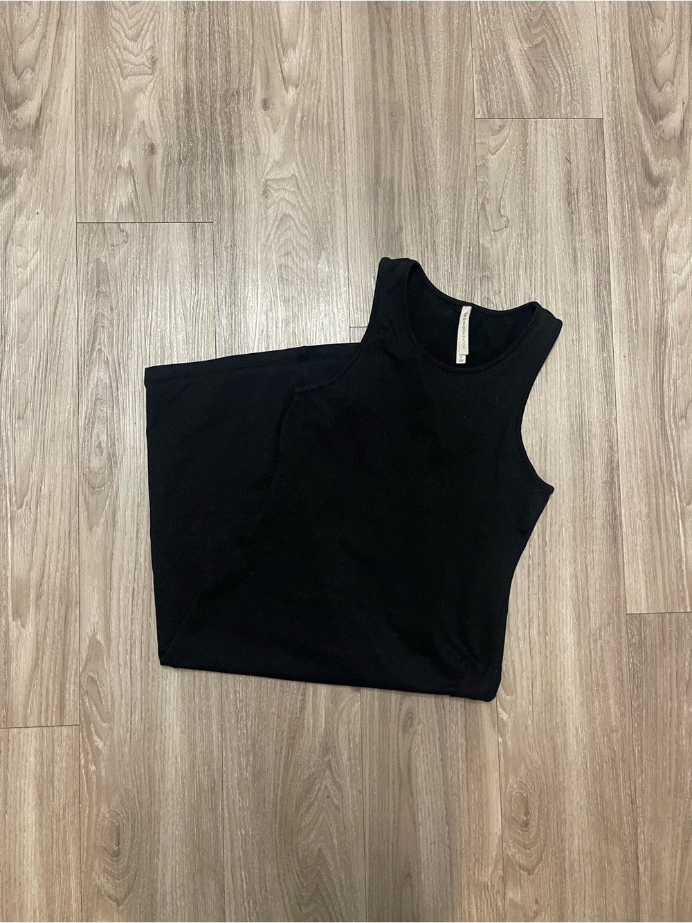 Babaton Black Ribbed Tank